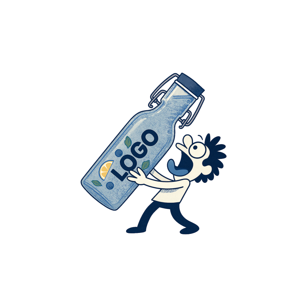 Trinkflasche mit Logo 0.6 Liter (Kopie BF)